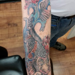 Colorful fish tattoo