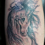 Unicorn tattoo