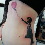Banksy balloon girl tattoo