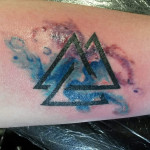 Triangle pattern tattoo